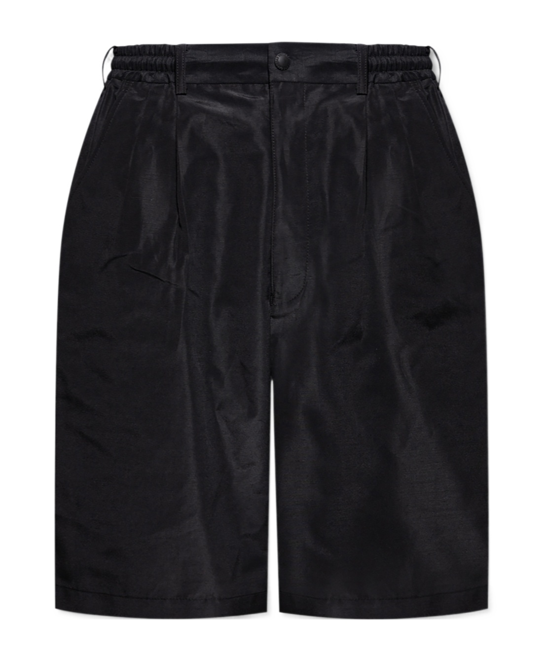 Comme Des Garçons Elastic Waist Shorts In Black