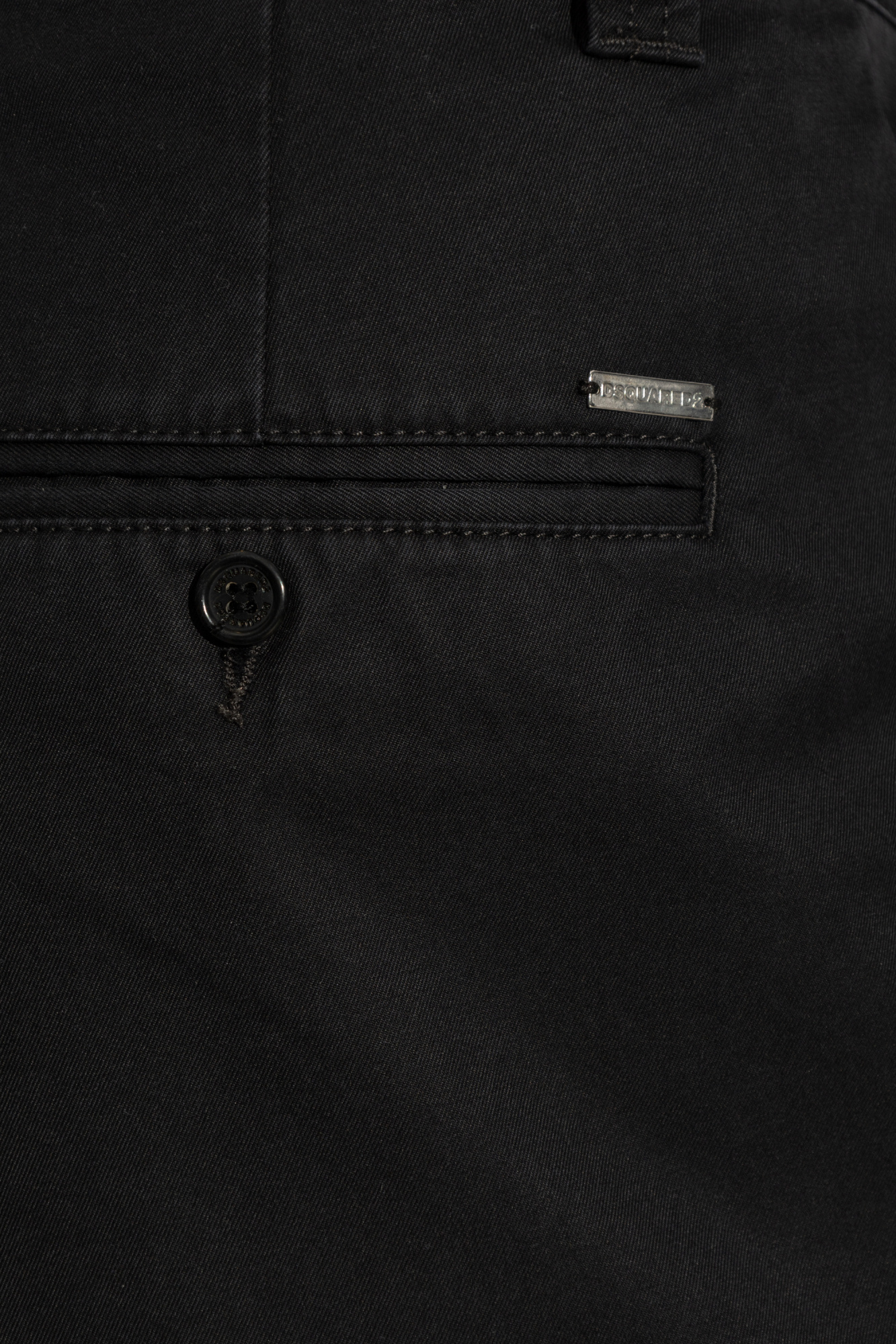Dsquared2 Belt-loop Casual Pants In Black