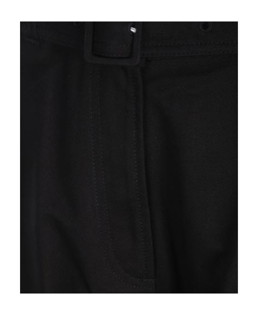 Simone Rocha Cropped Cargo Trousers In Black