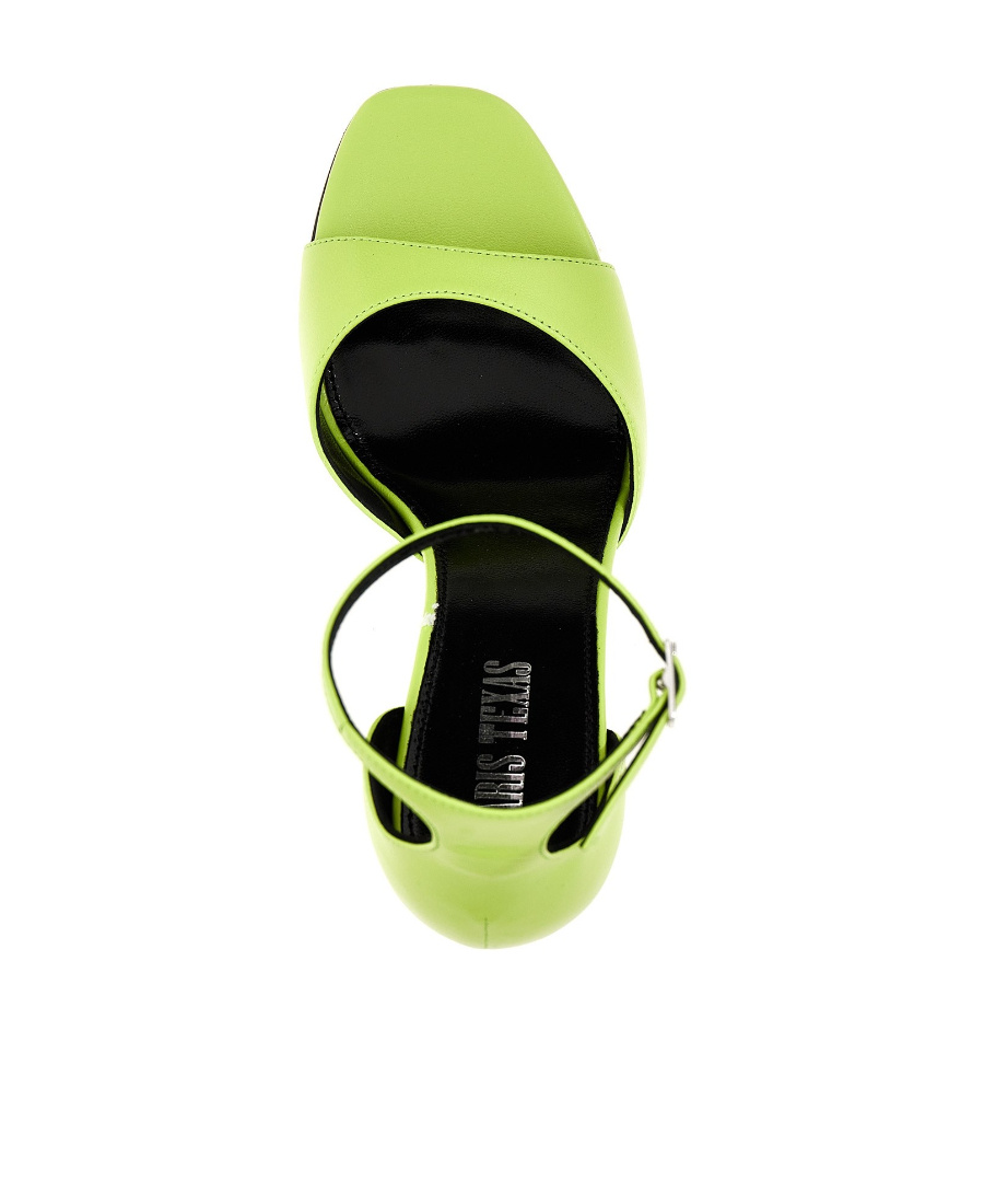 Shop Paris Texas Fiona 100mm Block-heel Sandals In Green