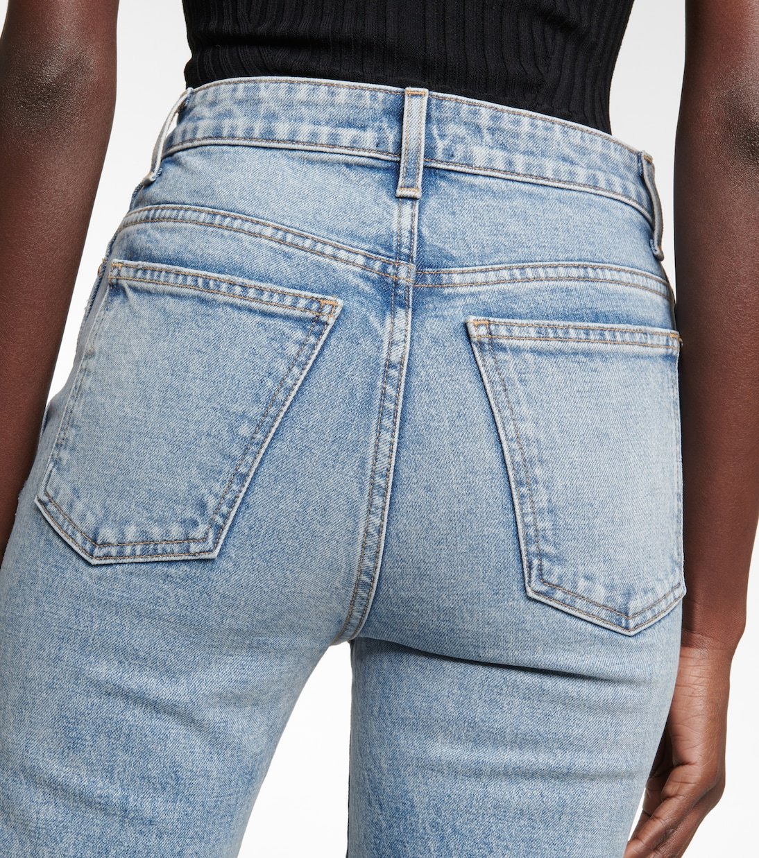 Khaite Abigail High-rise Straight Jeans In Blue