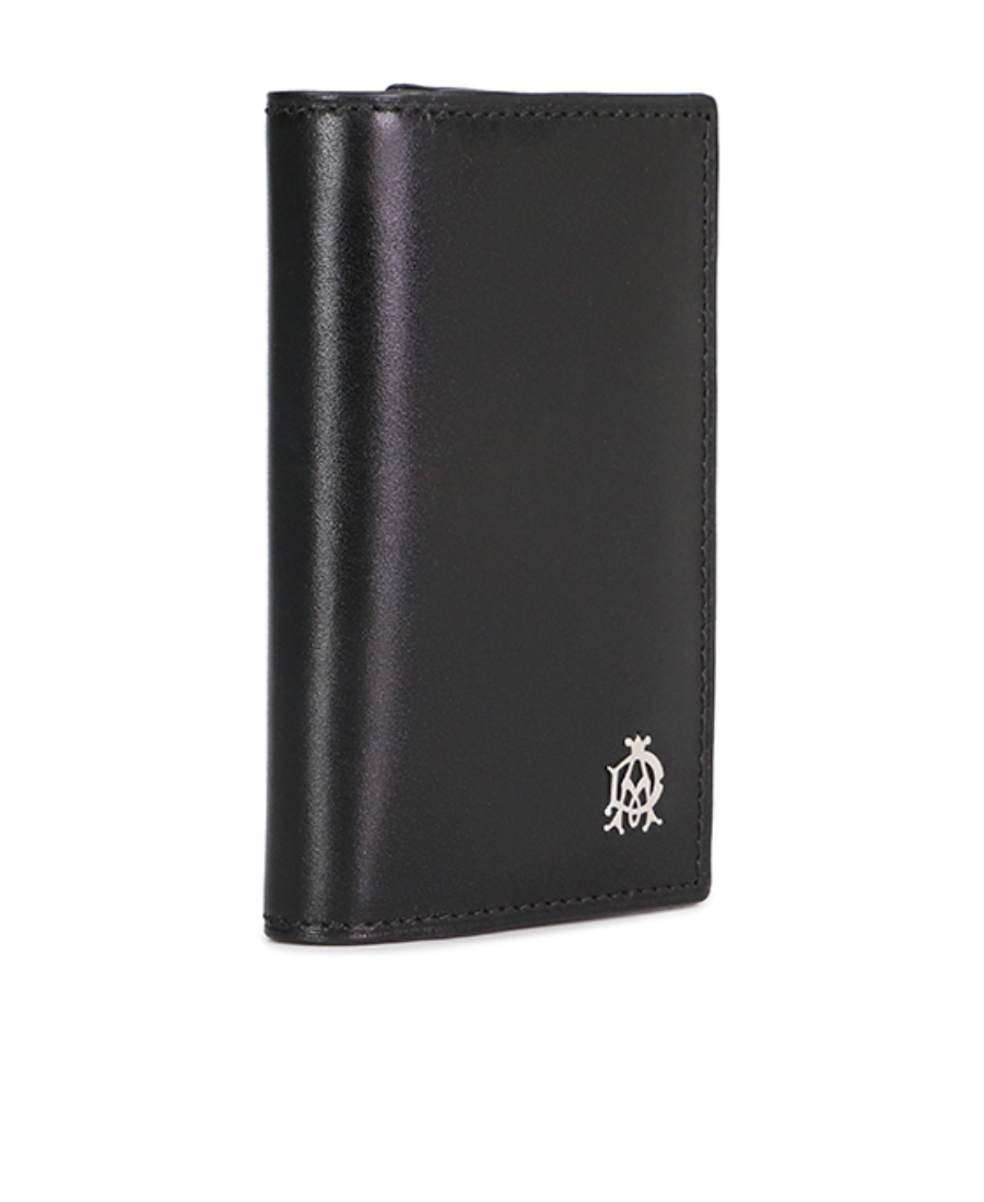 Shop Dunhill Logo Key Bag In Black