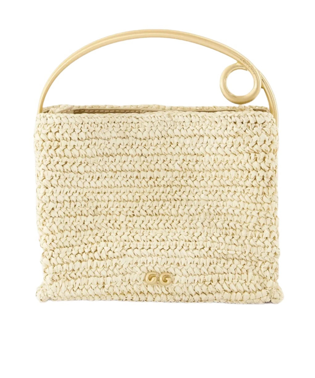 Cult Gaia Lalli Woven Top Handle Bag