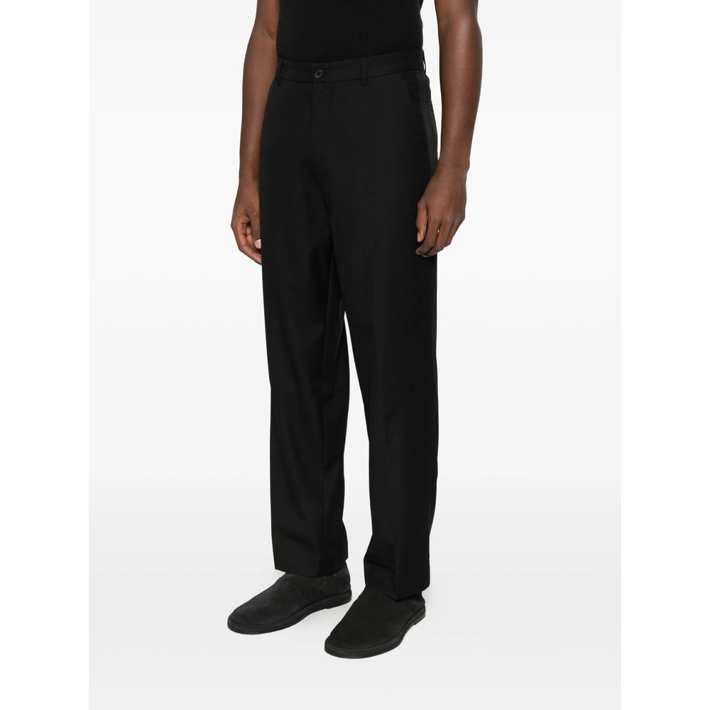 Samsoe & Samsoe Straight-leg Tailored Trousers In Black