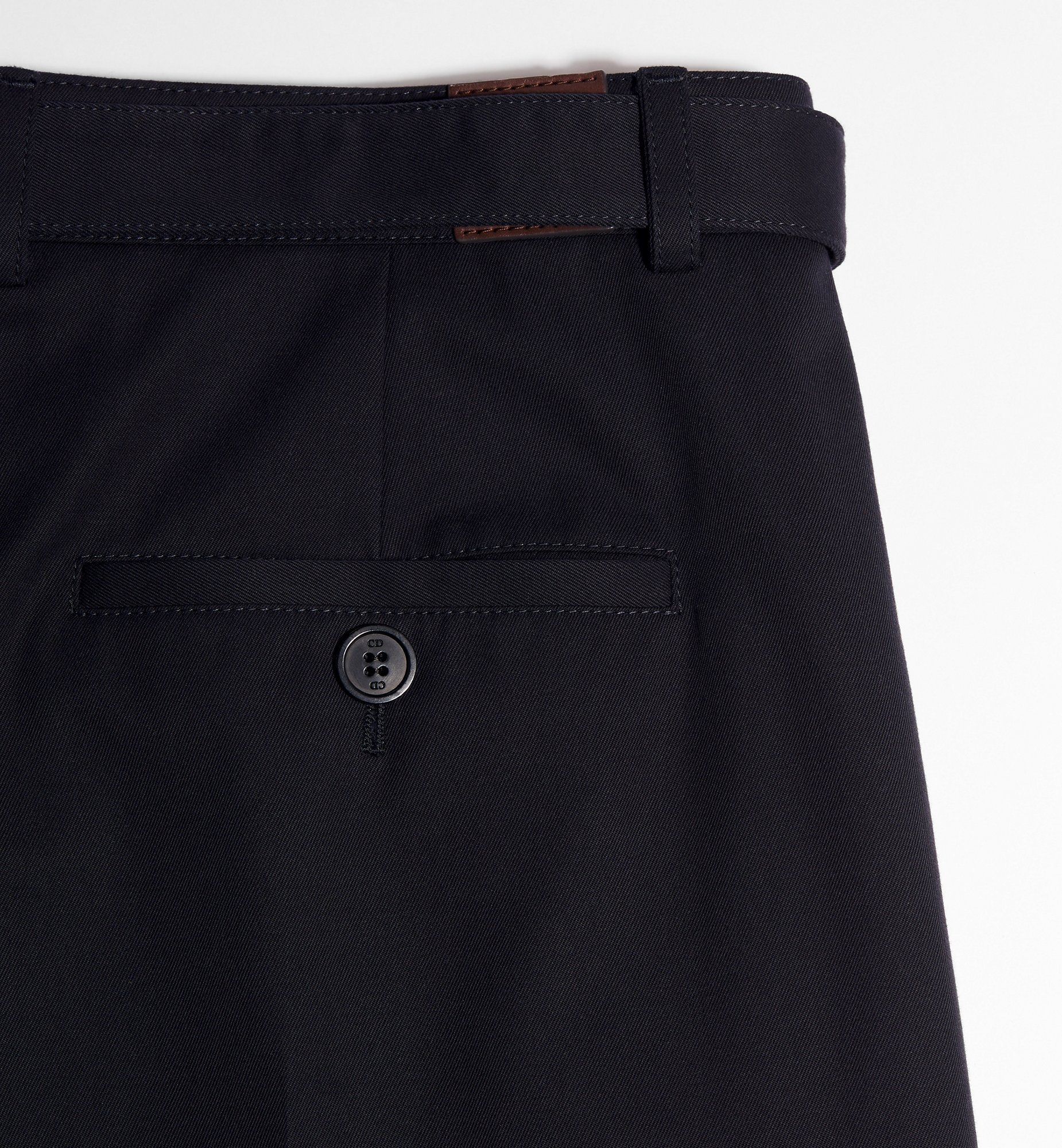 Dior Belted Flared Pants In Black