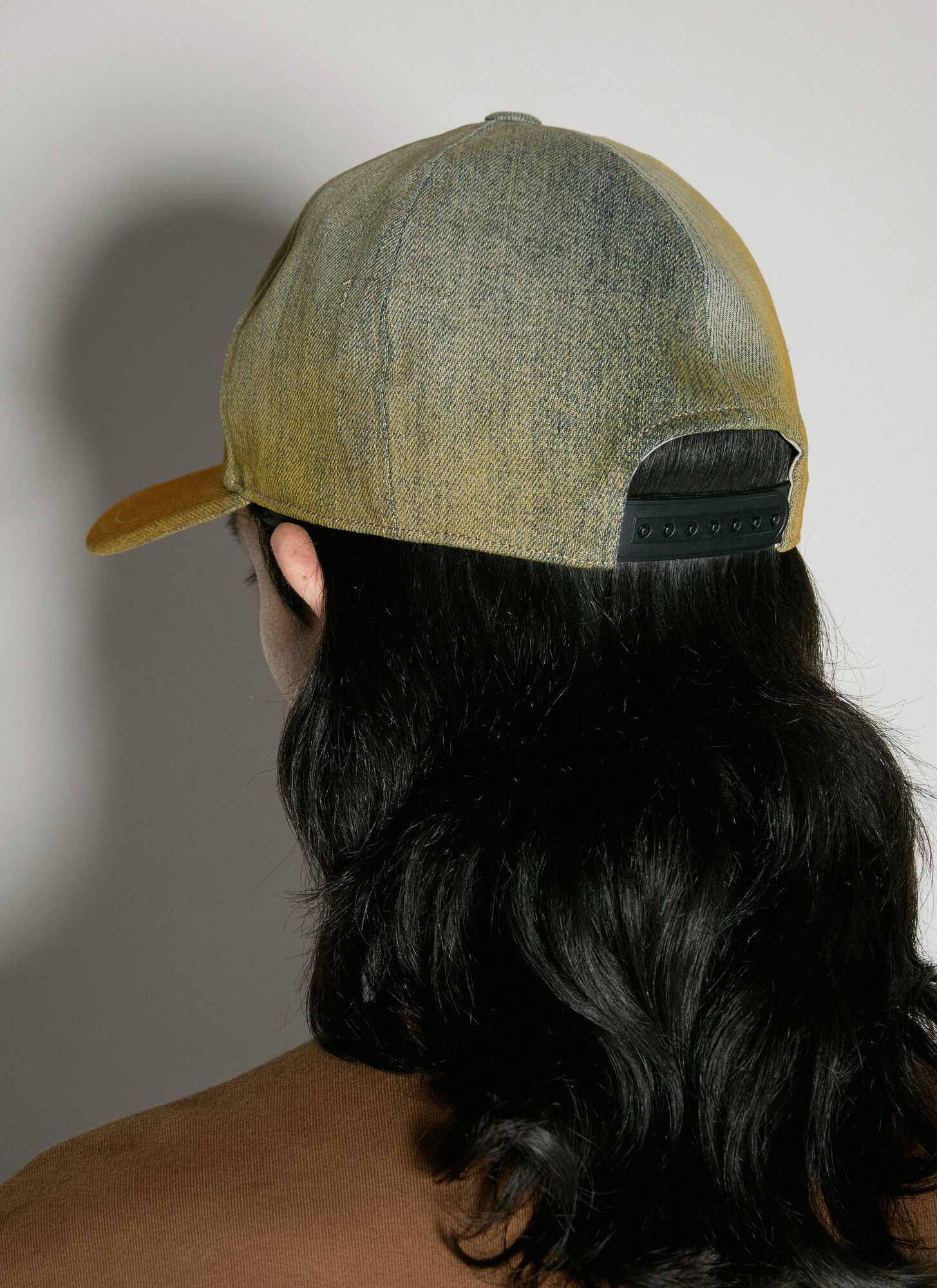 Rick Owens Drkshdw Denim Baseball Cap In Green