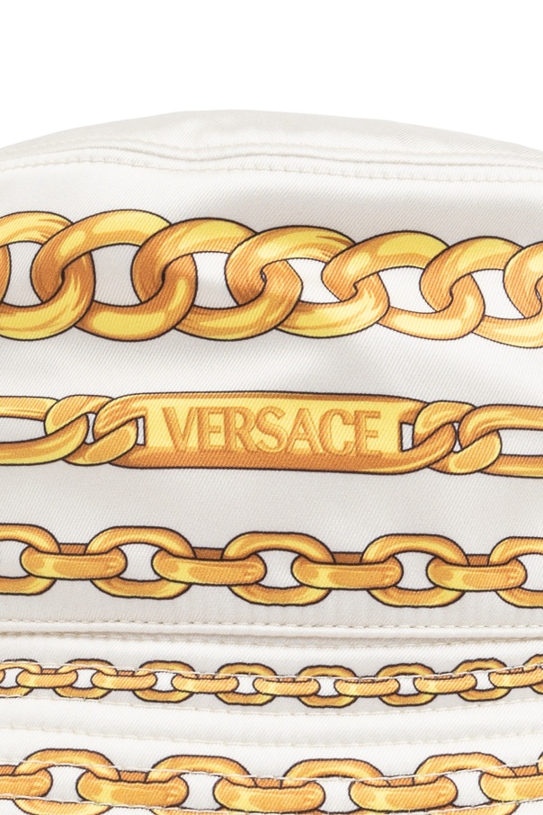 Versace Treasure Print Bucket Hat In White