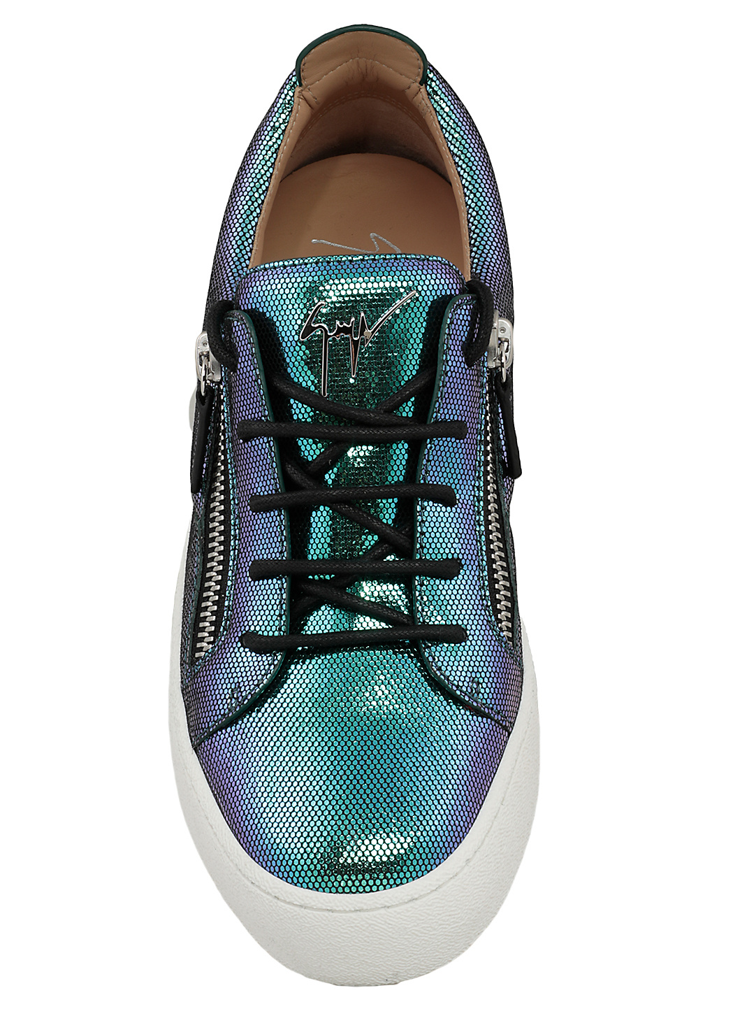 Giuseppe Zanotti Side Zip Sneakers In White