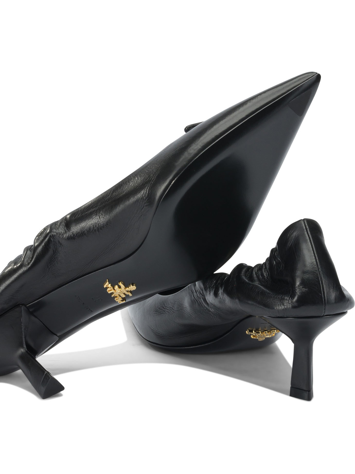 Prada Pointed-toe Pumps In Black