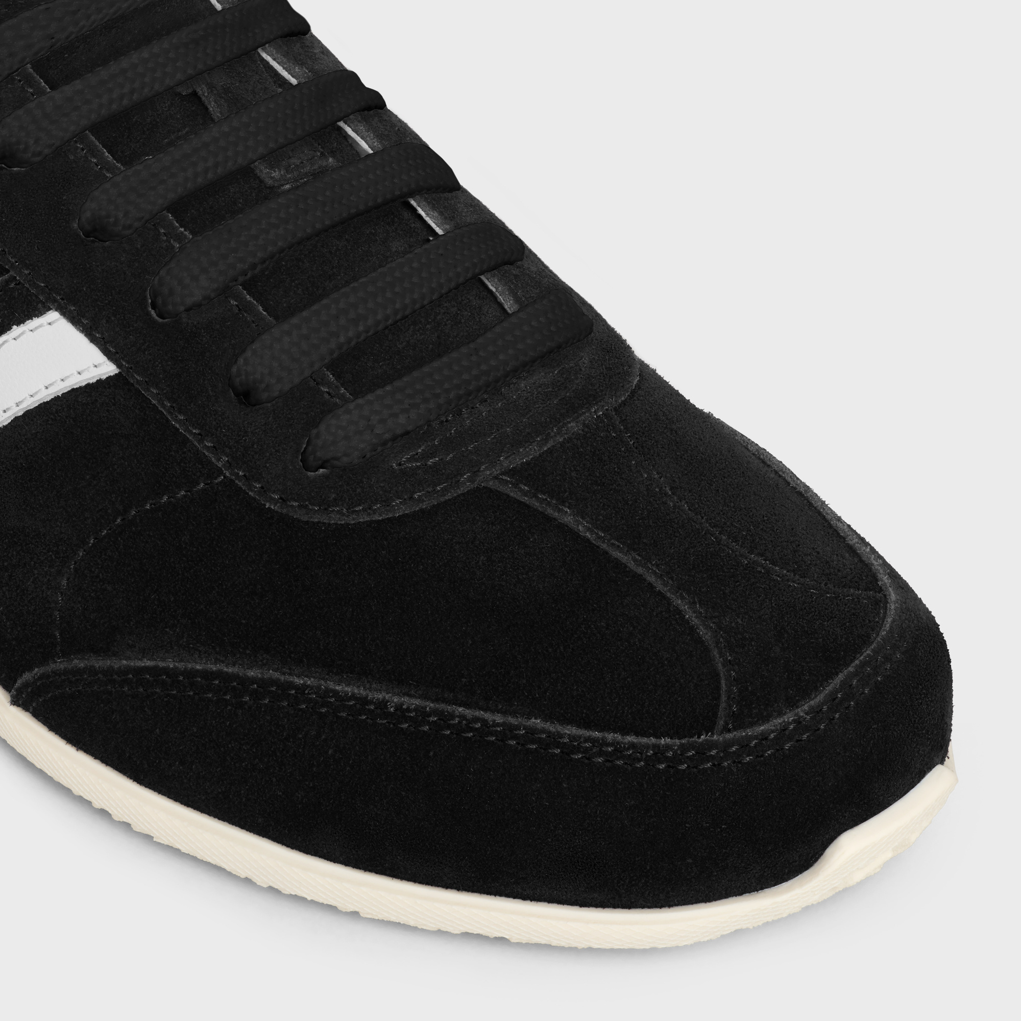 Celine Round-head Sneakers In Black