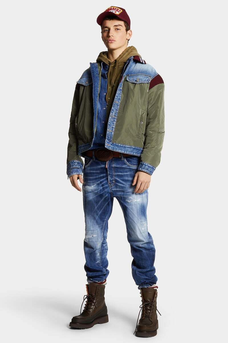 Dsquared2 Panelled Lightweight Jacket In Green