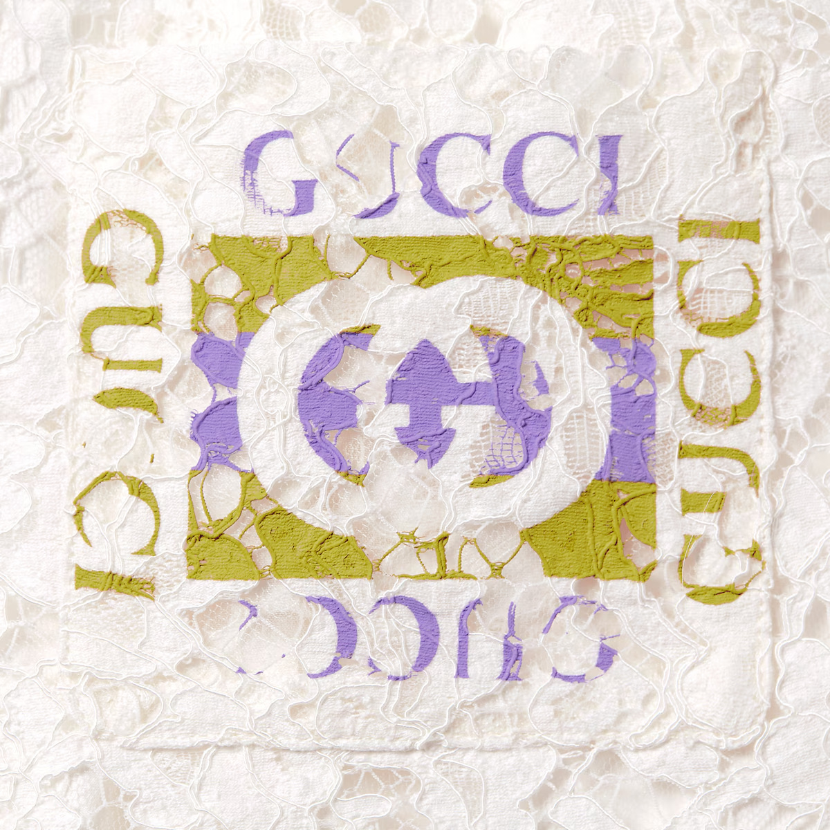 Gucci Floral Lace Shorts In White