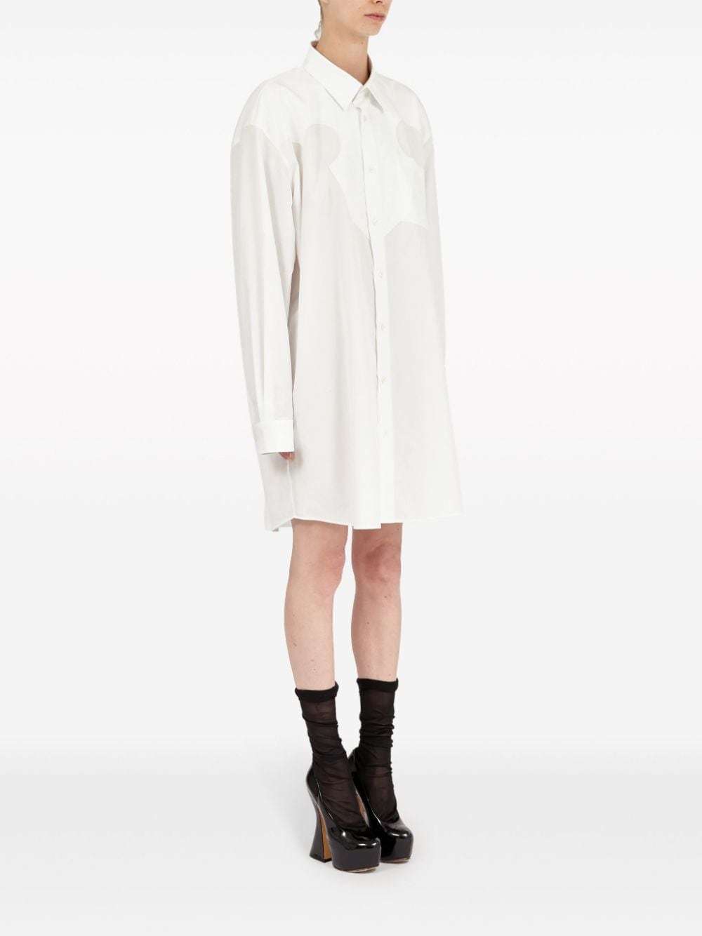 MAISON MARGIELA MAISON MARGIELA BUTTON-UP MINI SHIRT DRESS