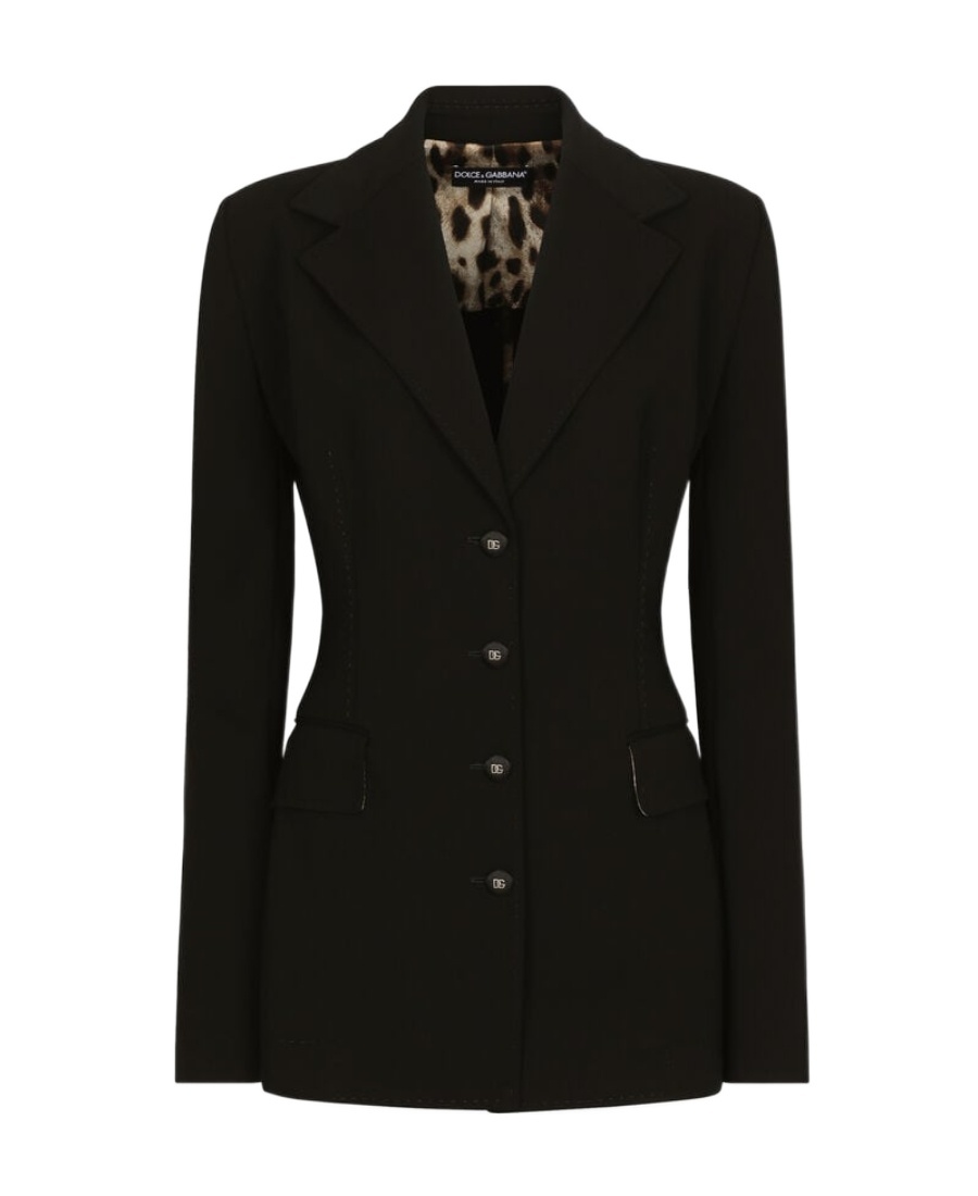 Dolce & Gabbana Dolce Single-breasted Wool Blazer In Black
