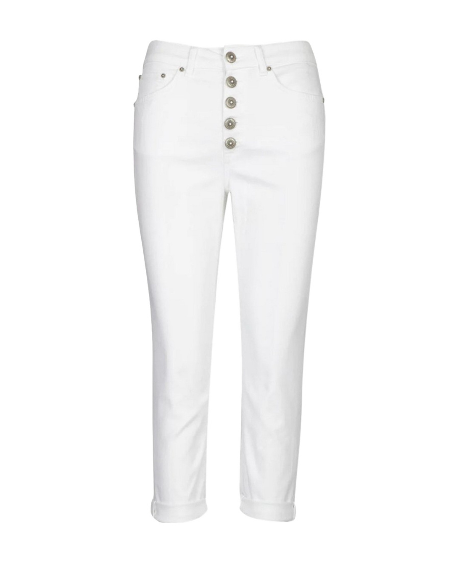 Dondup Logo Jeans In White