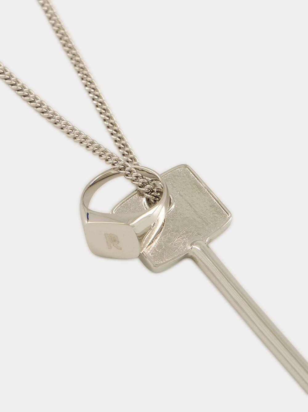 Rabanne Key-ring Pendant Necklace In Gold