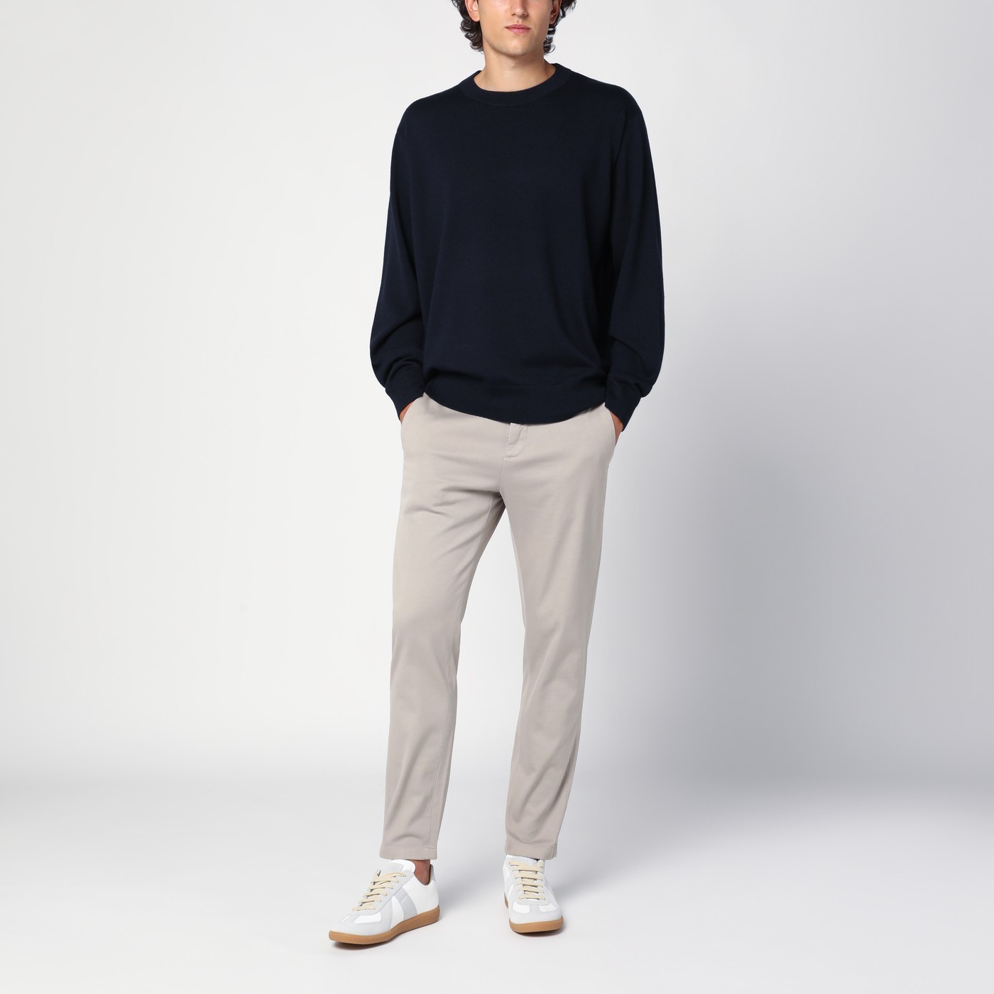 Department Five Department 5 Beige Cotton Trousers In Gray