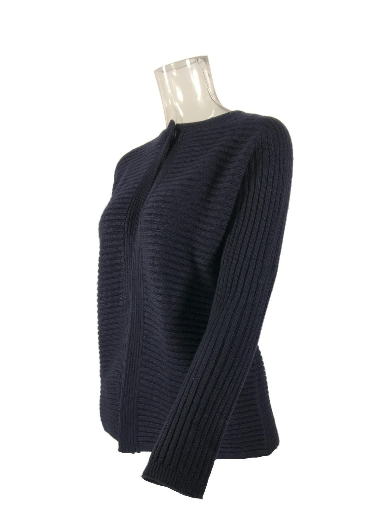 Max Mara Long-sleeved Knitted Cardigan In Black