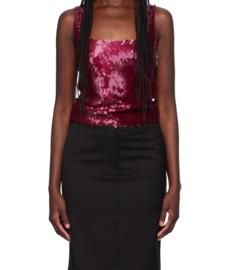 16arlington Sequined Mesh Vest