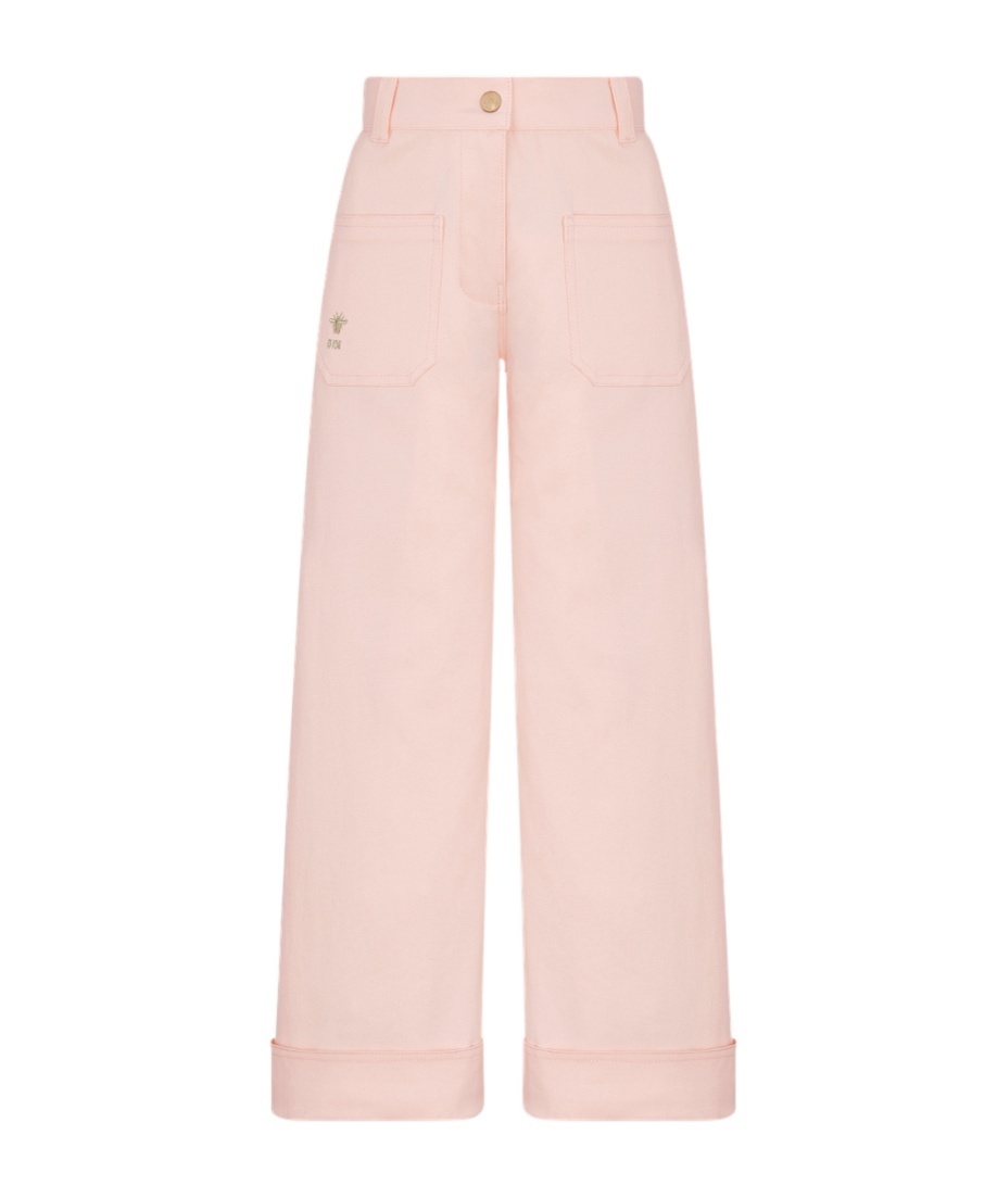 Dior Belt Loop Wide-leg Pants In Pink