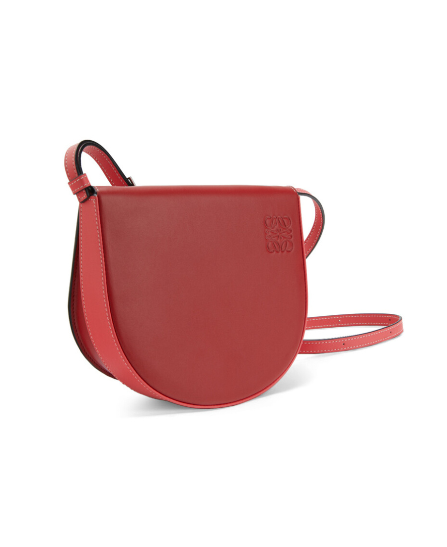 Loewe Heel Duo Crossbody Bag In Red