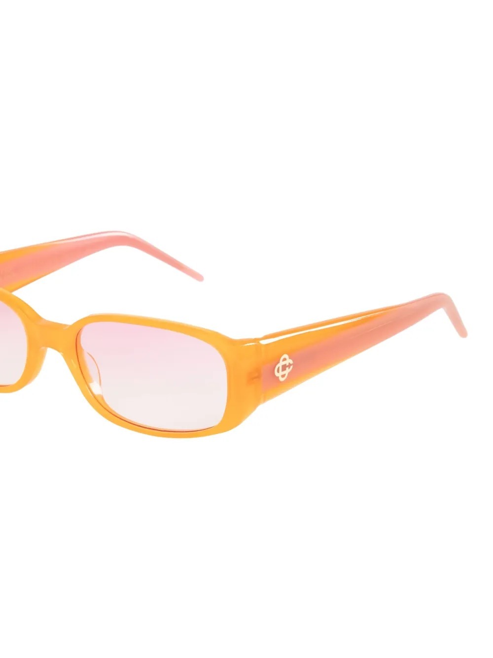Casablanca Rectangle-framed Sunglasses In Yellow