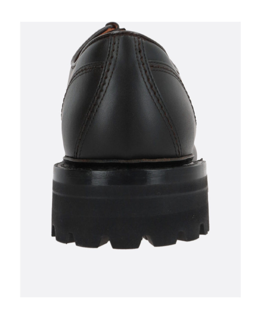Church's Burnt Leather Lymington Lace Up Shoes In Black