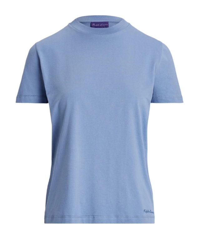 Ralph Lauren Crew-neck Short-sleeve T-shirt In Blue