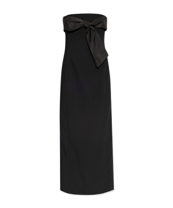 Dsquared2 Black Bow Corset Dress In Black