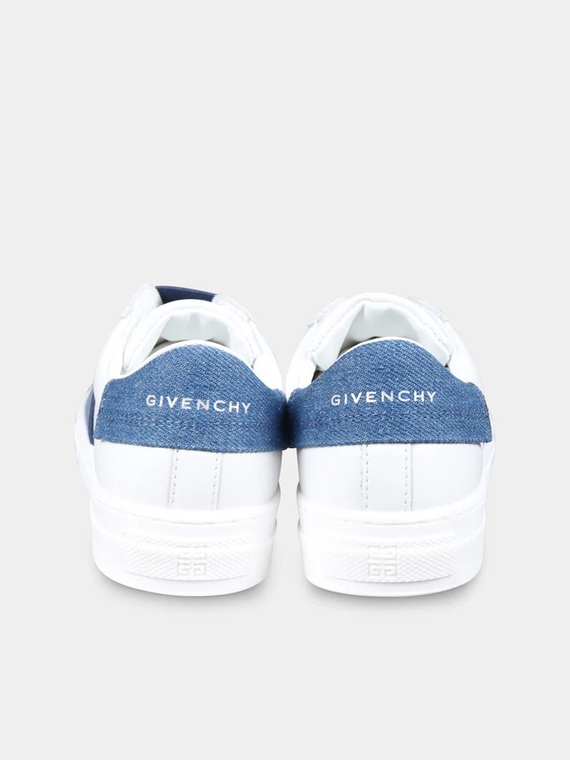 Givenchy White Sneakers For Kids With Logo In White