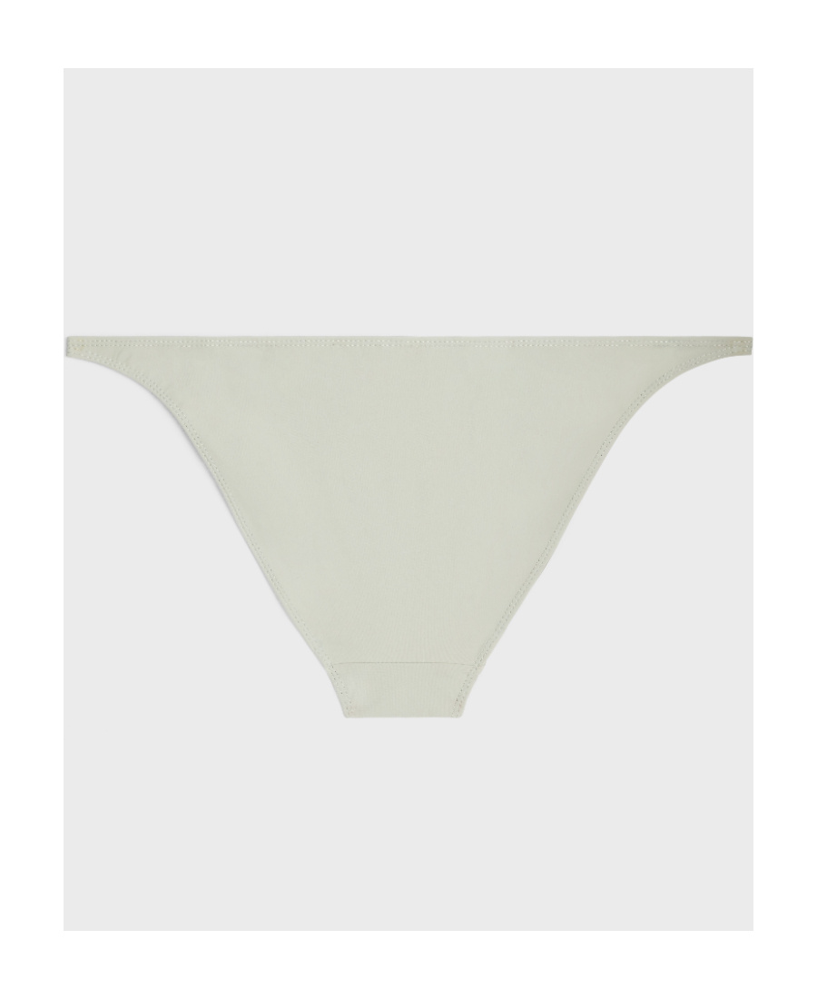 Celine Logo Plain Knitted Bikini In White