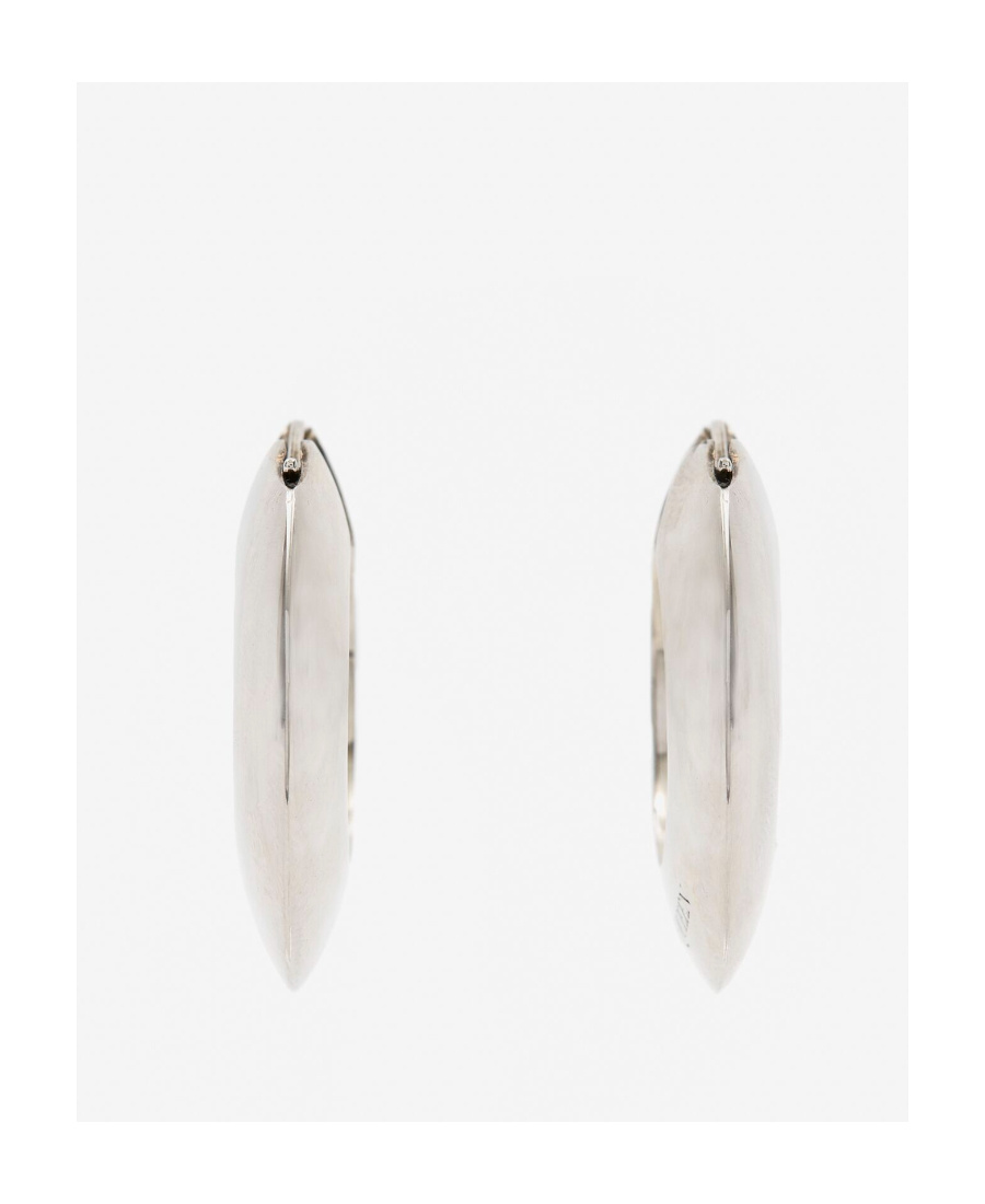 Alexander Mcqueen Eyelet Hoop Earrings In White