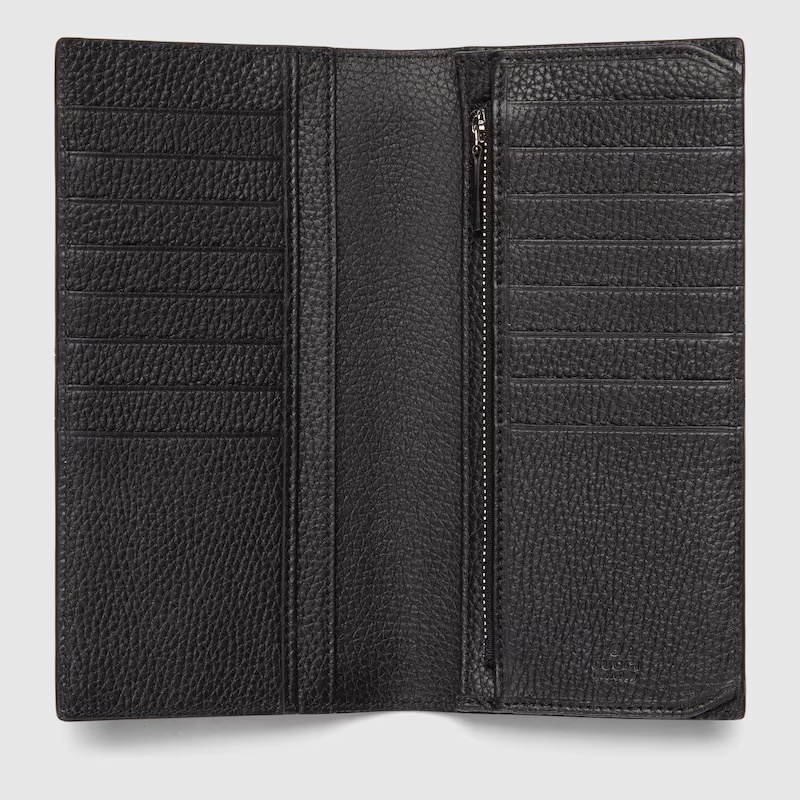 Gucci Logo Long Wallet In Black