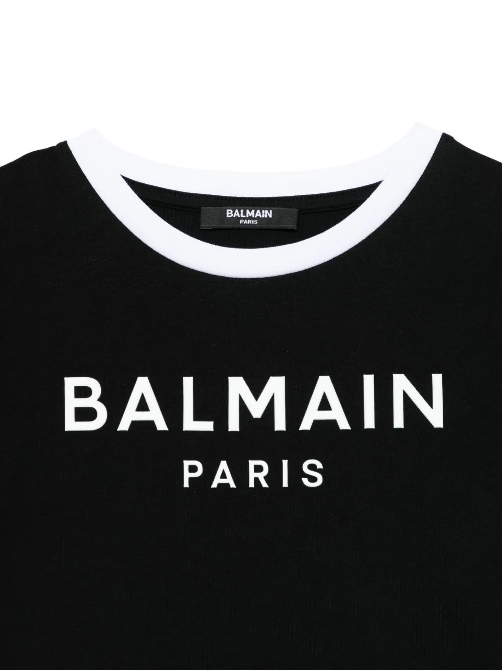Balmain Logo-embossed T-shirt In Black