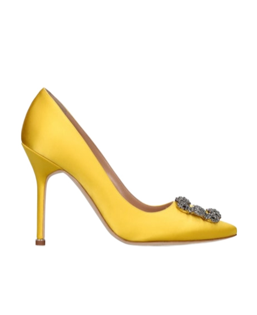 Manolo Blahnik Hangisi Satin High Heels