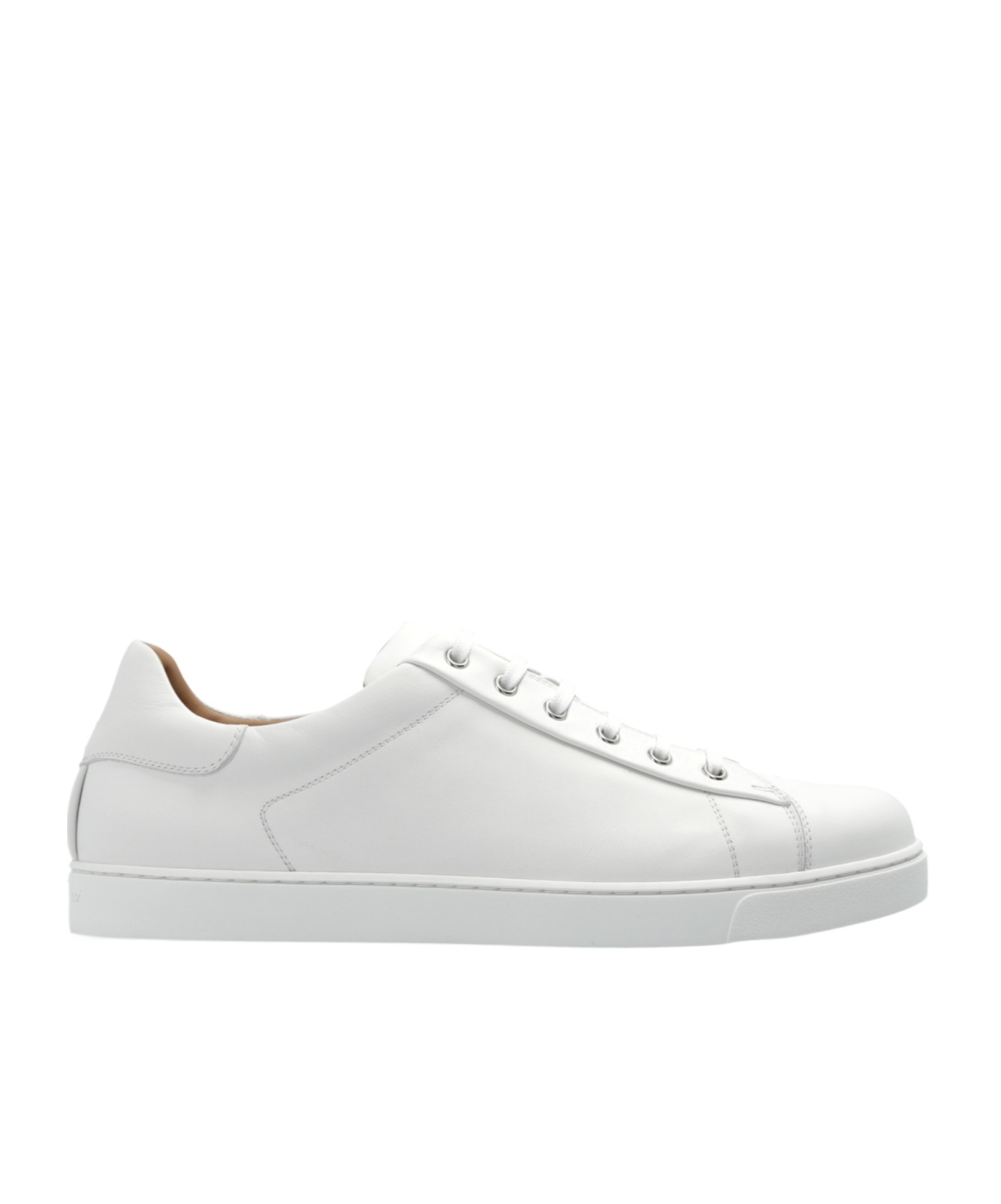 Gianvito Rossi Leather Sneakers In White