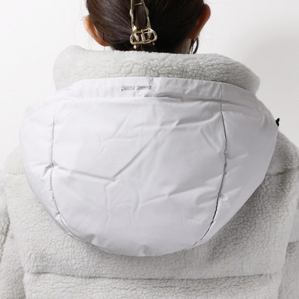 Herno Women's Quilted Hooded Down Jacket In White