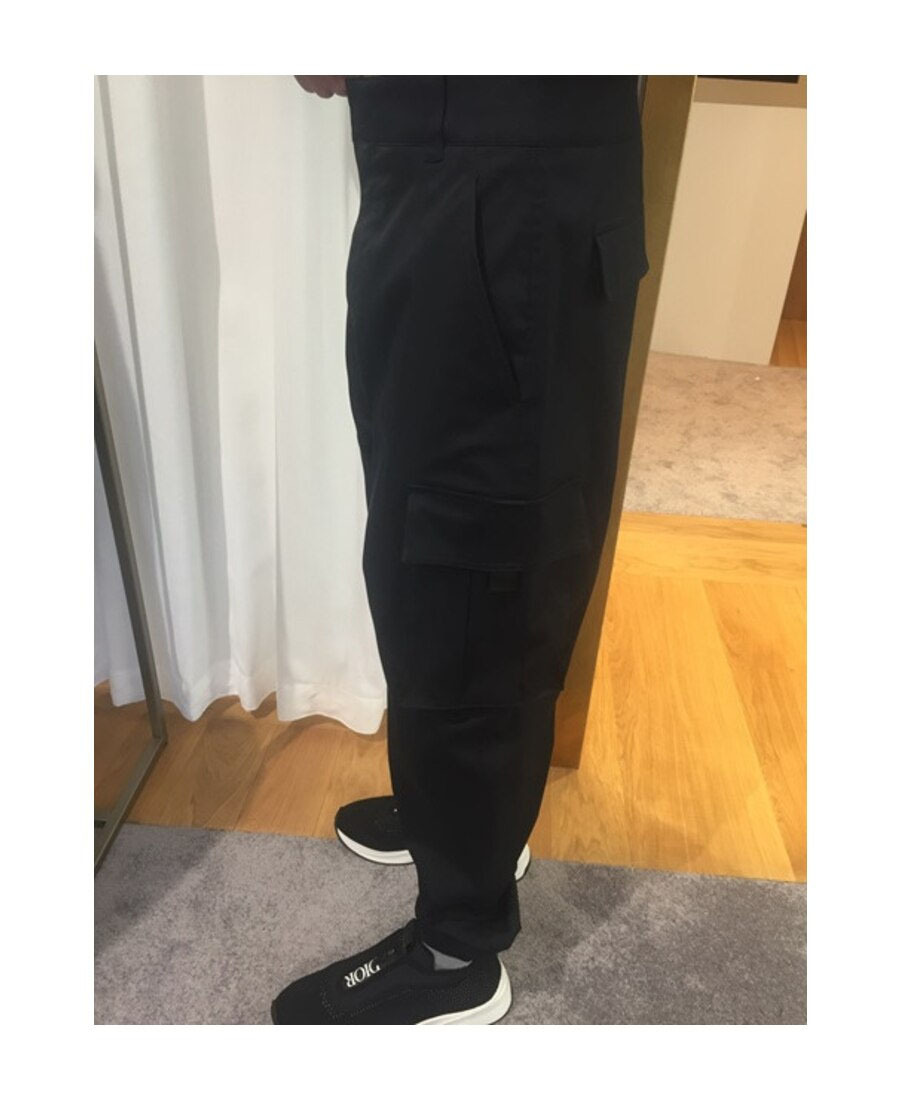 Dior Large Flip Pocket Overalls In Black