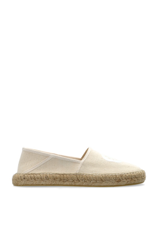 Kenzo 'boke Flower 2.0' Embroidered Canvas Espadrilles In Nude