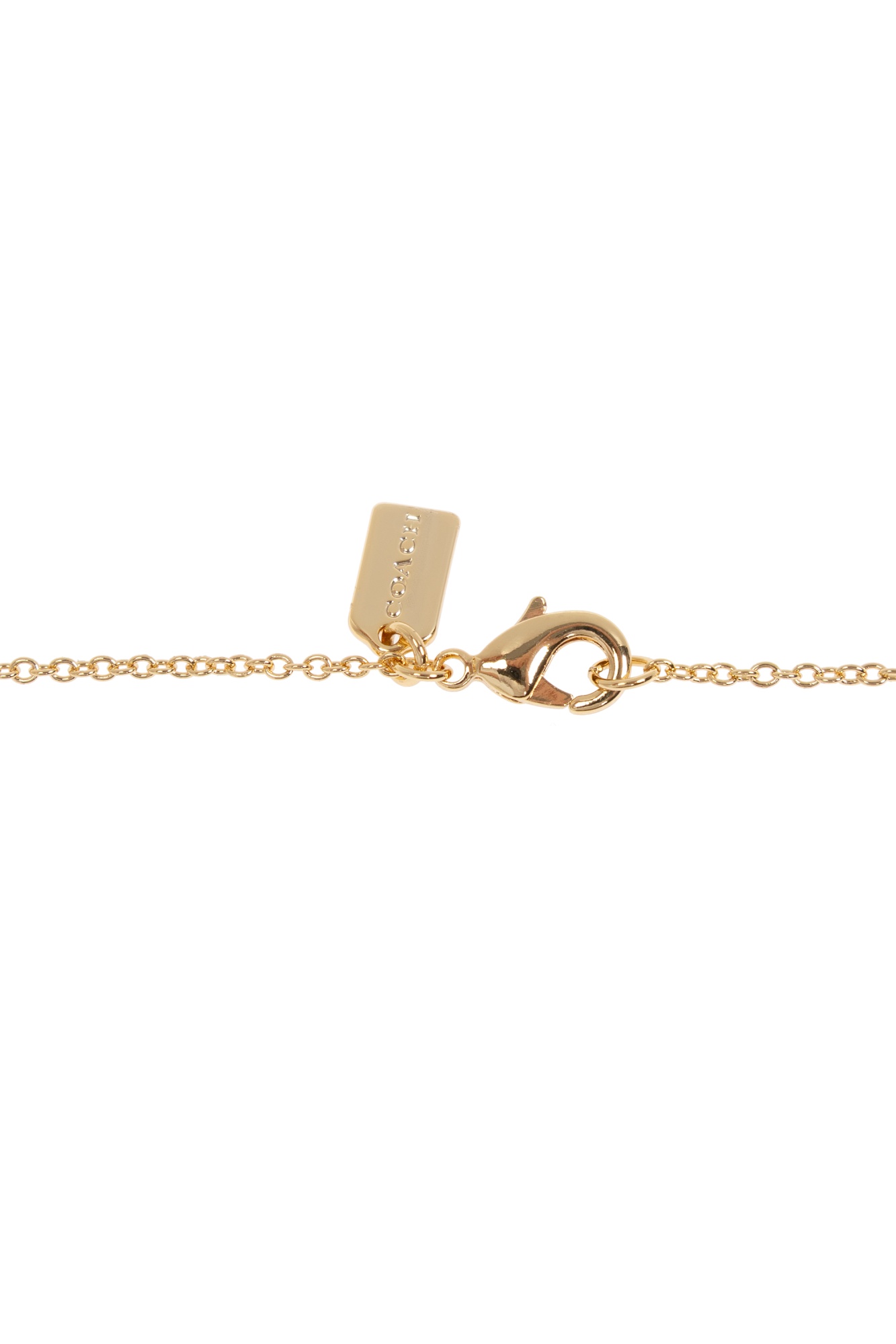 COACH FLORAL-MOTIF EARRINGS NECKLACE