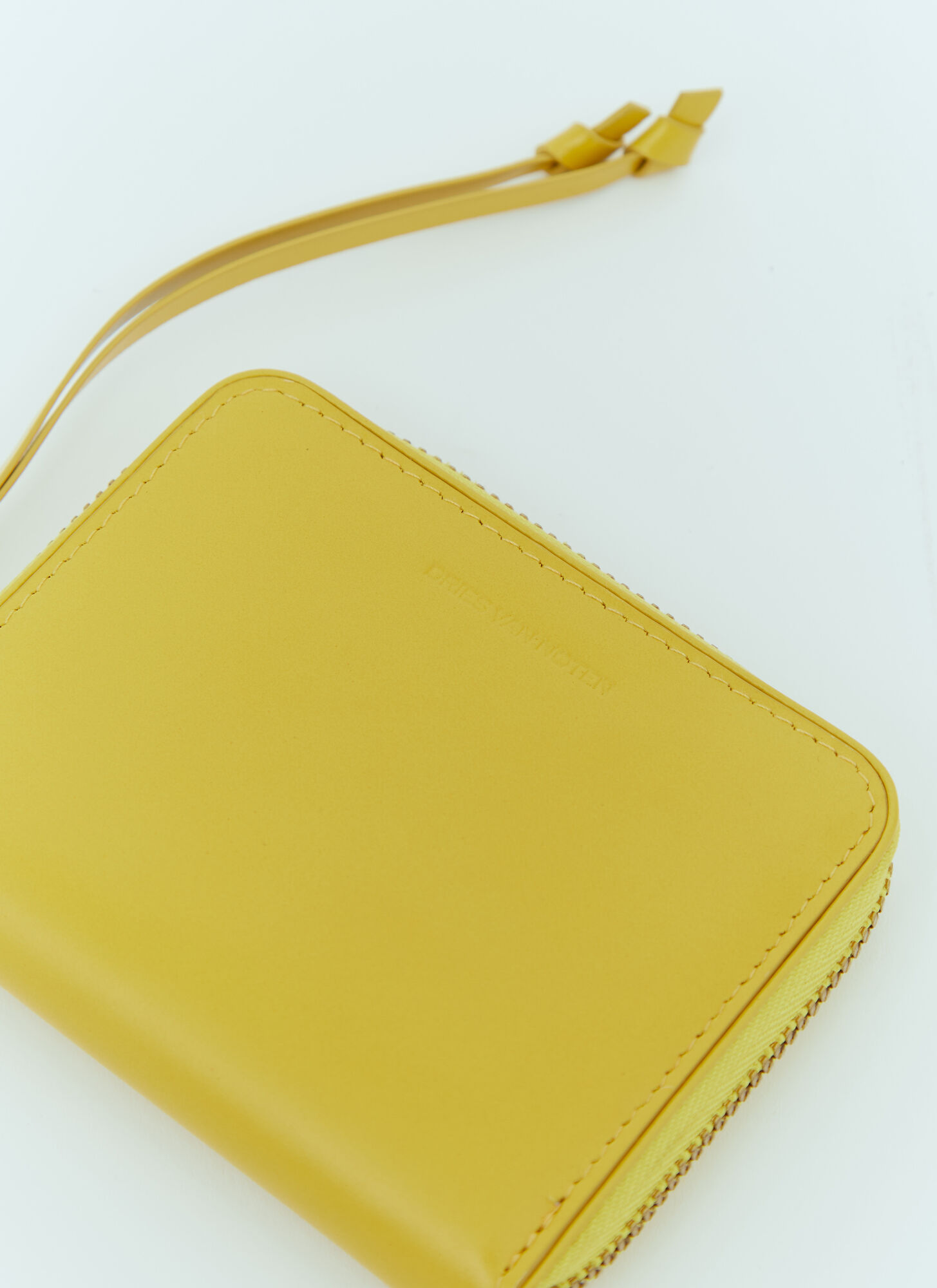 Dries Van Noten Zipper Wallet In Yellow