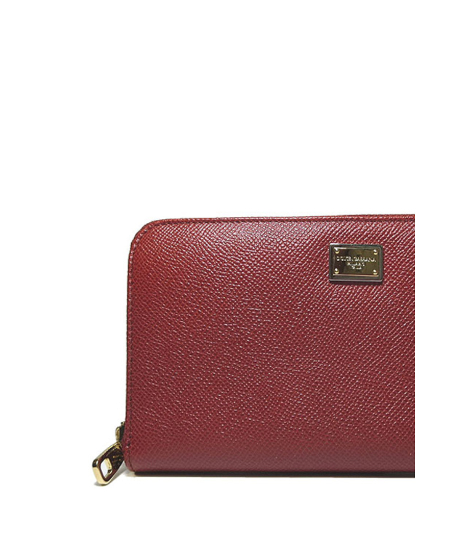 Dolce & Gabbana Logo Details Wallet In Red