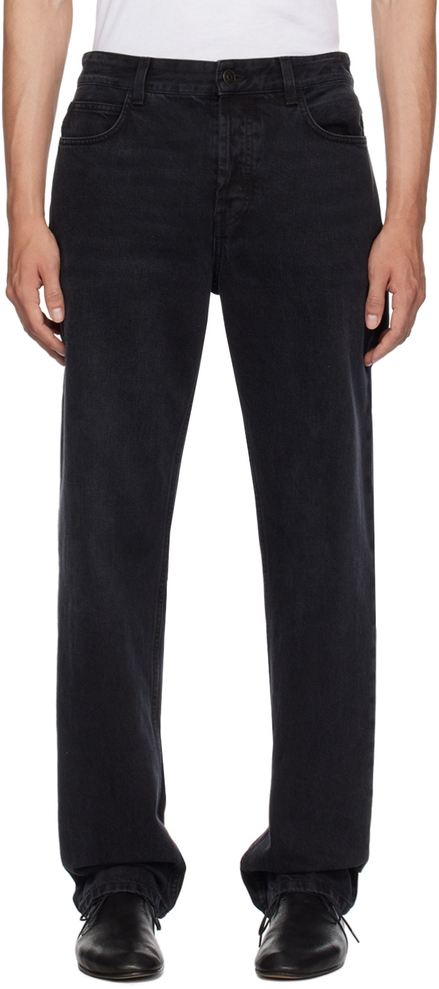 The Row Carlisle Slim-fit Jeans In Black