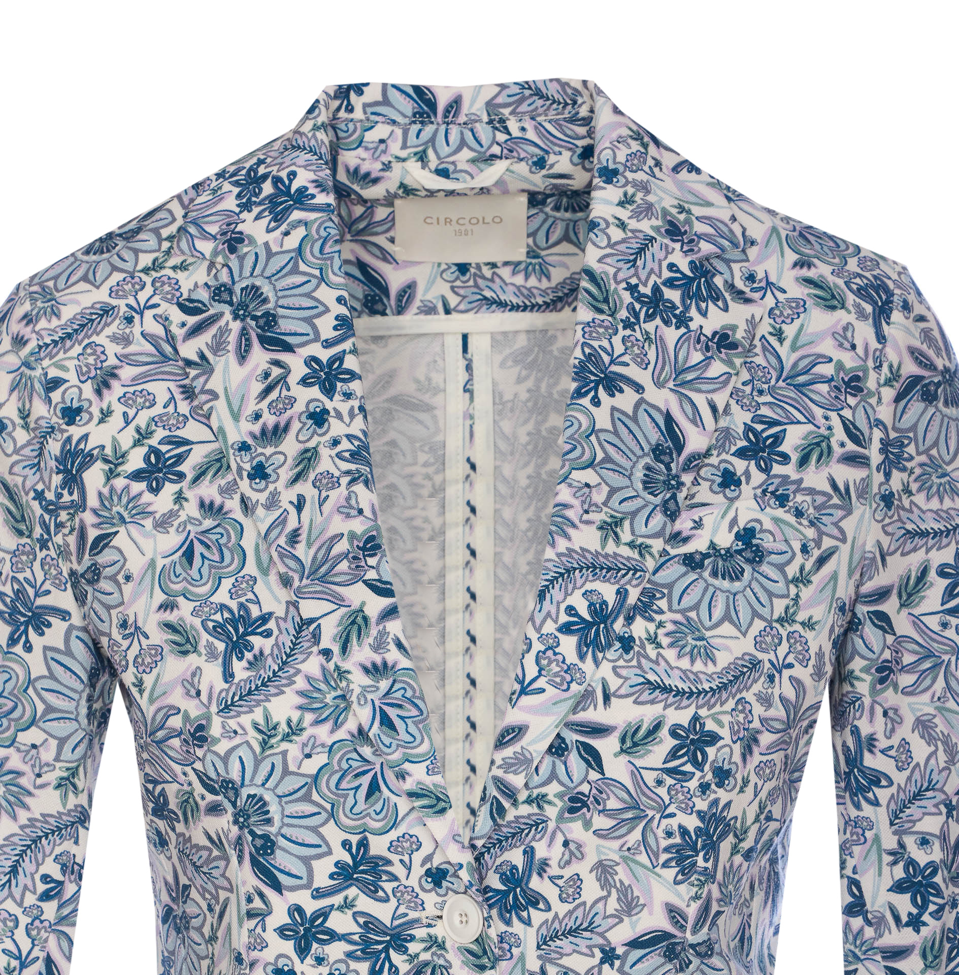 Circolo 1901 Floral Pattern Single-breasted Jacket In Multi