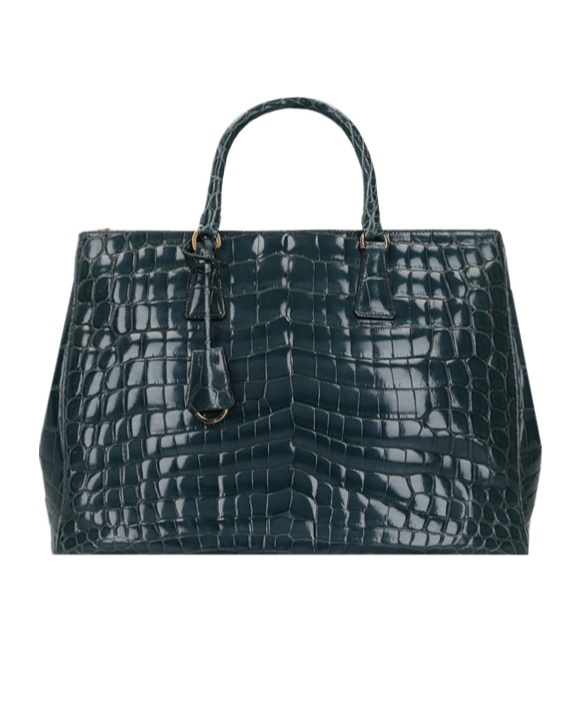Prada Logo Handbag In Blue