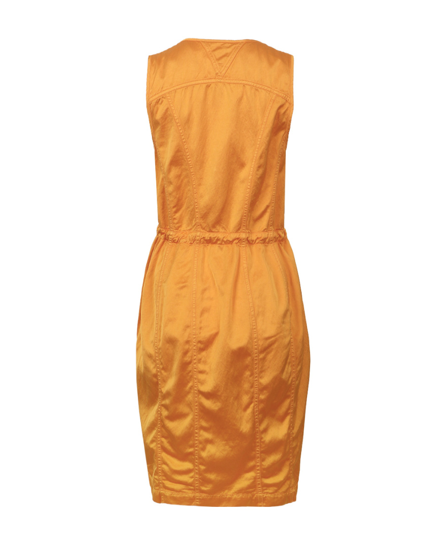 Bottega Veneta Lightweight Zipped Puffball Dress In Orange