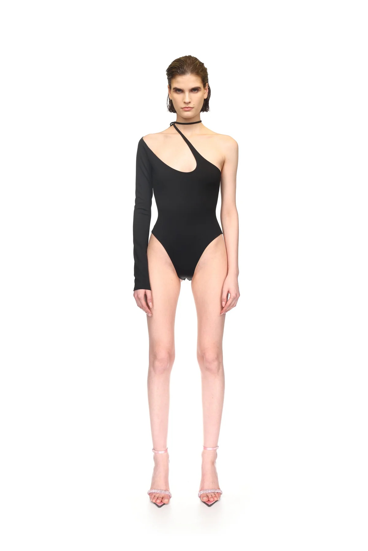 David Koma Cut-out Bodysuit In Black