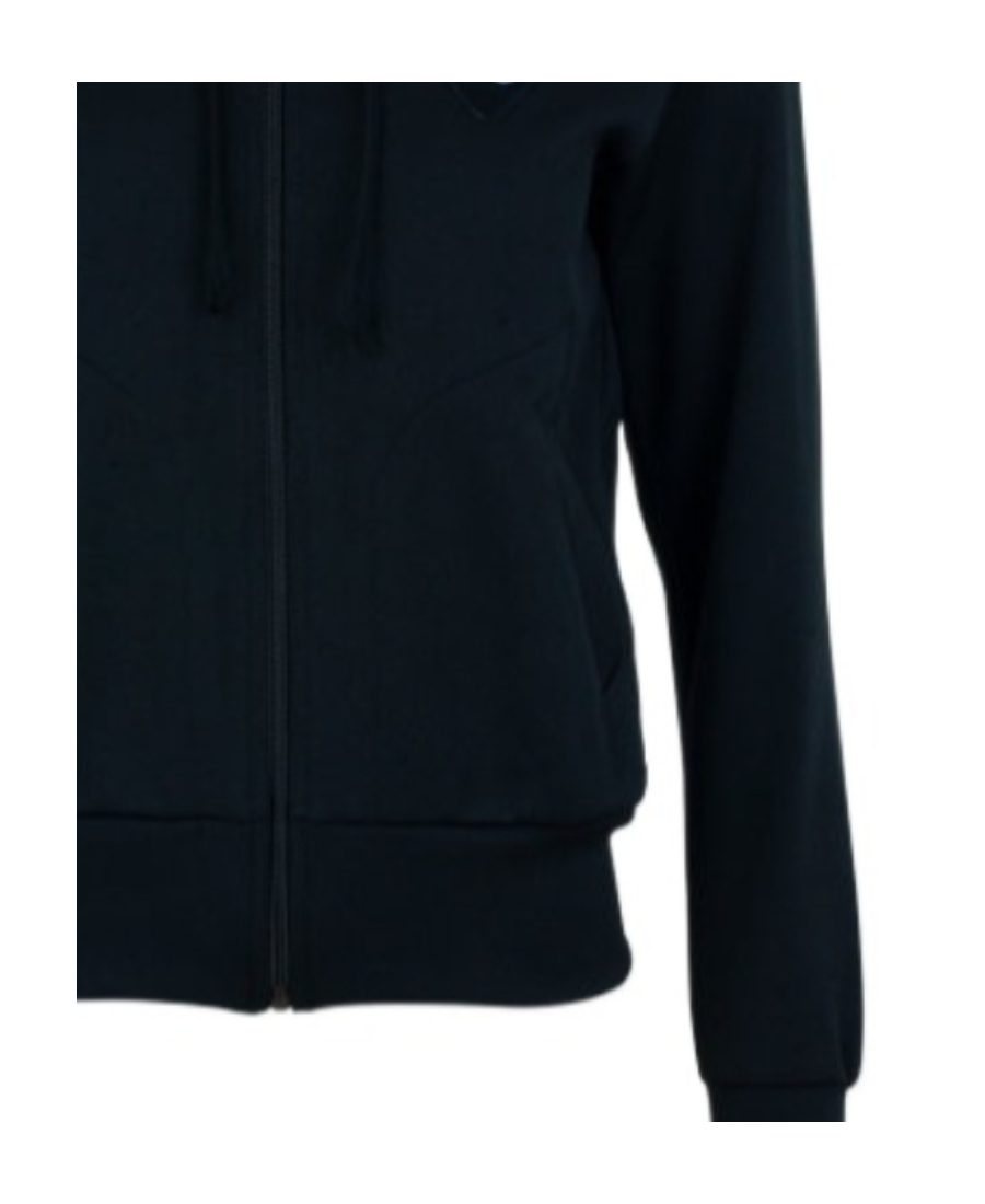 Comme Des Garçons Play Hoded Zipper Casual Jacket In Blue