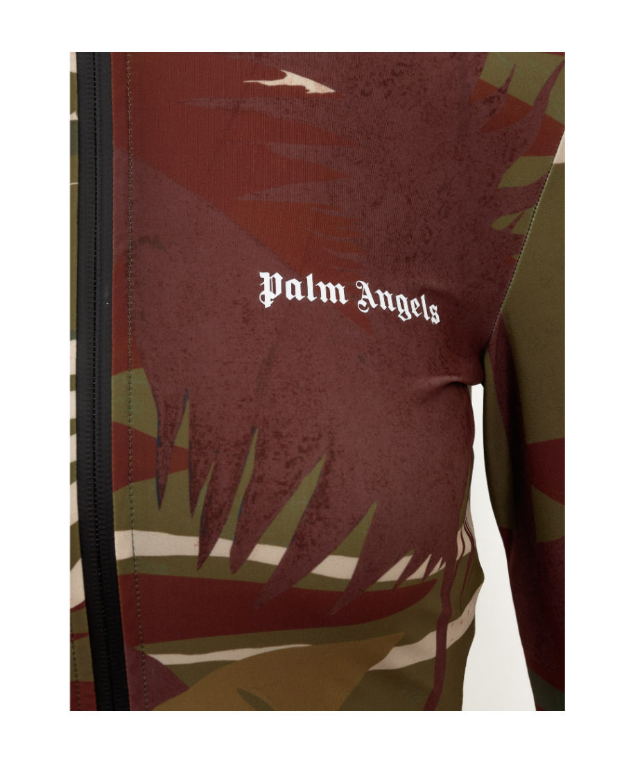 Palm Angels Long-sleeve Camouflage Jacket In Green