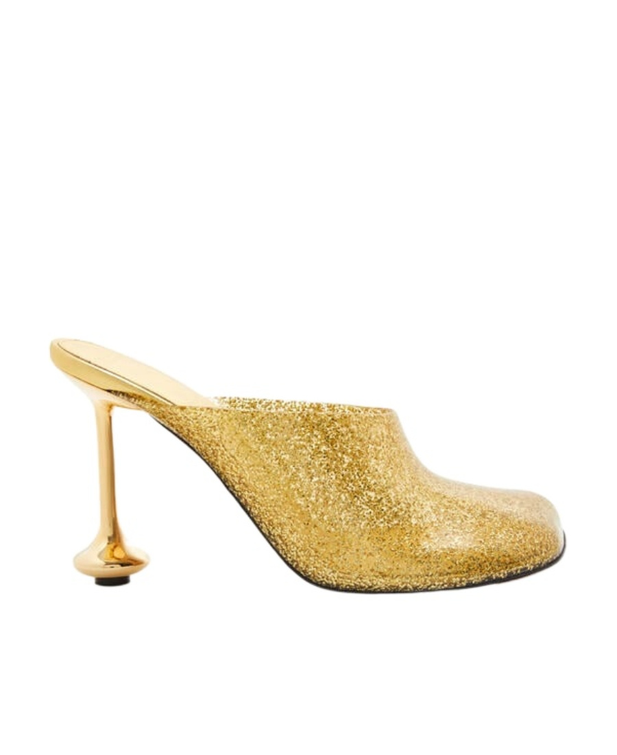 Loewe 105mm Toy Transparent Mules In Nude